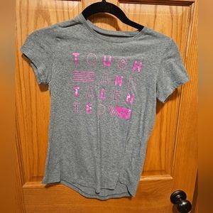 Under Armor Gray Tough and Talented Short Sleeve Youth Medium